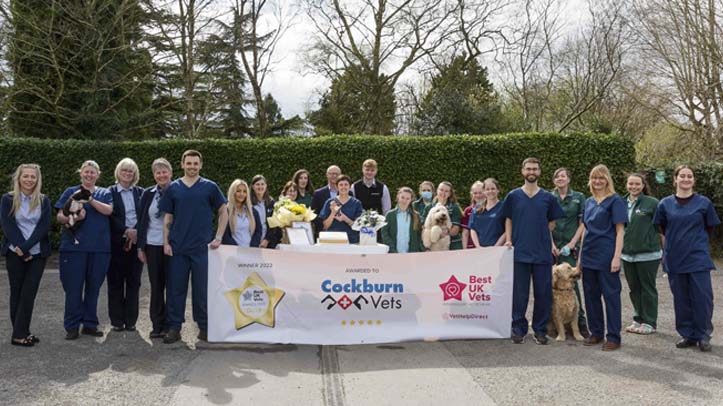 Cockburn Vets named best UK practice