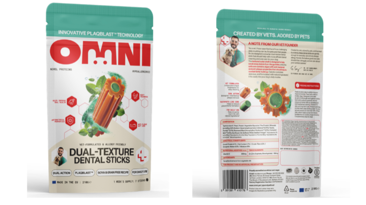 OMNI launches dual-texture dental sticks